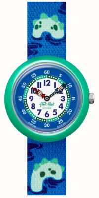 lik Flak Nessie-невероятные сине-зеленые часы FBNP199