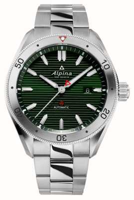 Alpina Альпинер 4 | автоматический | зеленый циферблат | браслет из нержавеющей стали AL-525GR5AQ6
