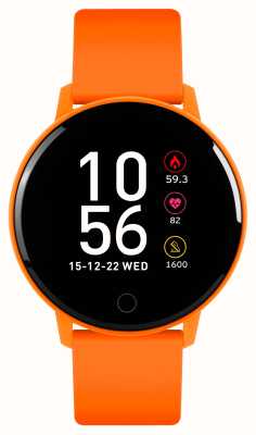 Reflex Active Многофункциональные умные часы Series 09 (42 мм), цифровой циферблат / ярко-оранжевый силикон RA09-2116