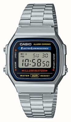 Casio Винтажные коллекционные цифровые часы унисекс A168WA-1YES