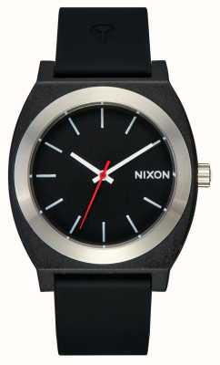Nixon Счетчик времени опп | черный циферблат | черный силиконовый ремешок A1361-000-00