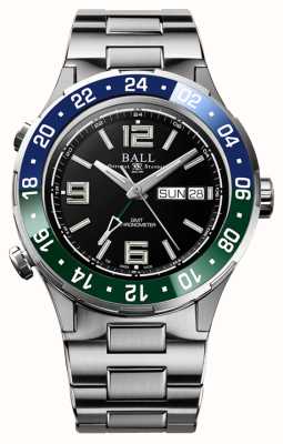 Ball Watch Company Синий/зеленый безель Roadmaster с черным циферблатом DG3030B-S9CJ-BK