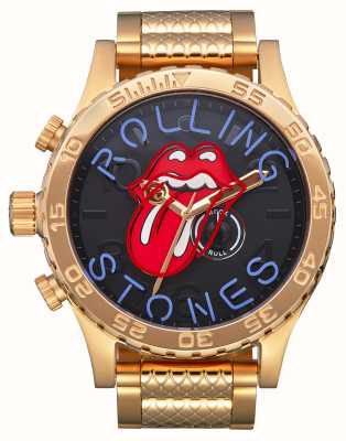 Nixon Rolling Stones 51-30 золотой/неоновый шрифт - коробка повреждена A1355-513-00 DAMAGED BOX