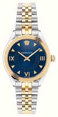 Versace Хеллениум | синий циферблат | браслет из двухцветной стали VE2S00522