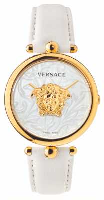 Versace Палаццо империя | белый циферблат | белый кожаный ремешок VECO01320
