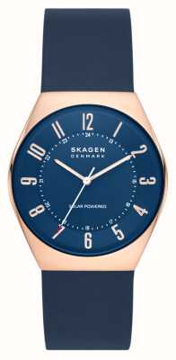 Skagen Гренен | синий циферблат | синий кожаный ремешок SKW6834