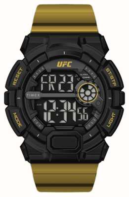 Timex x UFC Нападающий цифровой / золотой каучук TW5M53600