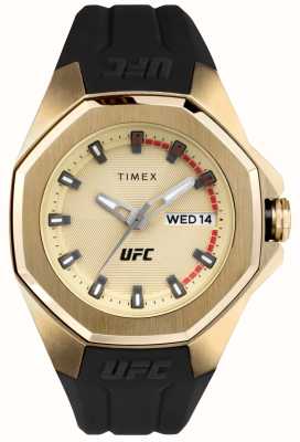 Timex X ufc pro золотой циферблат / черный силикон TW2V57100