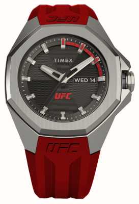 Timex x UFC Pro черный циферблат / красный силиконовый ремешок TW2V57500