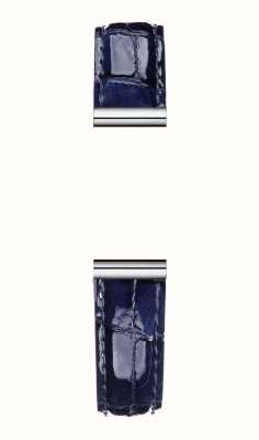 Herbelin Сменный ремешок для часов Antarès – синяя кожа с текстурой под крокодила / нержавеющая сталь – только ремешок BRAC17048A111