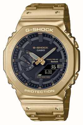 Casio Цельнометаллические часы G-shock премиум-класса серии 2100 с защитой от солнечных лучей GM-B2100GD-9AER