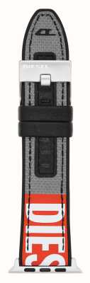 Diesel Ремешок Apple Watch (42/44/45 мм) серый нейлон DSS0006