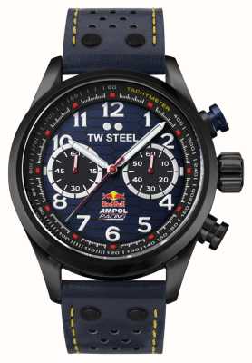 TW Steel Ред Булл Ампол Рейсинг | синий циферблат хронографа | синий кожаный ремешок VS94
