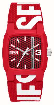 Diesel Скалолаз | красный узорчатый циферблат | Красный переработанный океанский пластиковый стрептококк DZ2168
