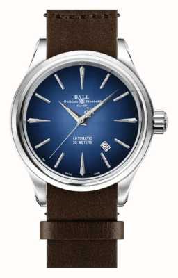 Ball Watch Company Автоматические часы Trainmaster legend, 40 мм, синий, кожа NM9080D-L1J-BE
