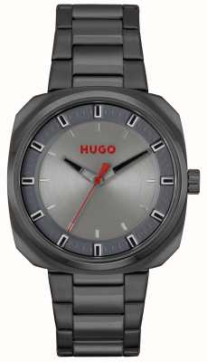 HUGO # пронзительный кварц (42 мм) серый циферблат / нержавеющая сталь с бронзовым покрытием 1530311