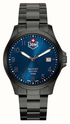JDM Military Alpha i (40 мм) синий циферблат / сталь с черным PVD-покрытием JDM-WG001-07