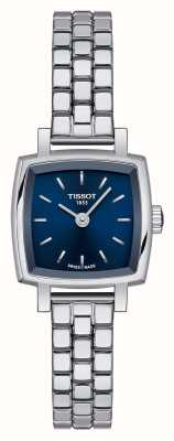 Tissot Прекрасный квадратный (20 мм) синий циферблат / нержавеющая сталь T0581091104101