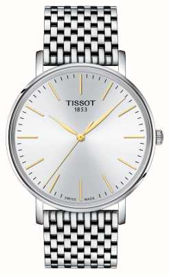 Tissot Кварц Everytime Gent (40 мм) серебристый циферблат / нержавеющая сталь T1434101101101