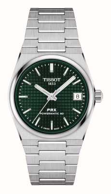 Tissot Prx powermatic 80 (35 мм) зеленый циферблат / нержавеющая сталь T1372071109100