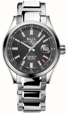 Ball Watch Company Engineer iii выносливость 1917 GMT (41 мм), серый циферблат/браслет из нержавеющей стали (радуга) GM9100C-S2C-GYR