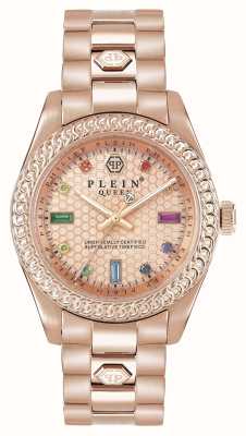 Philipp Plein Циферблат из розового золота Queen $treet couture / сталь с покрытием из розового золота PWDAA0821