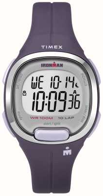 Timex Женские часы Ironman с цифровым дисплеем/фиолетовый каучуковый ремешок TW5M19700