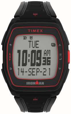 Timex Цифровой дисплей Ironman t300 / черный каучуковый ремешок TW5M47500
