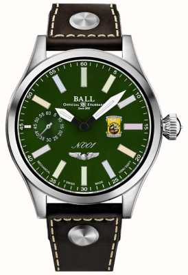 Ball Watch Company Engineer Master II Doolittle Raiders (46 мм) зеленый циферблат с радужными маркерами / коричневый кожаный ремешок NM2638C-L1-GR