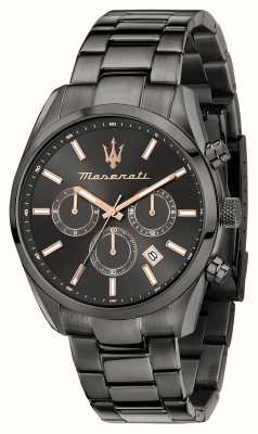 Maserati Мужские часы attrazione (43 мм) черный циферблат / черный браслет из нержавеющей стали R8853151001