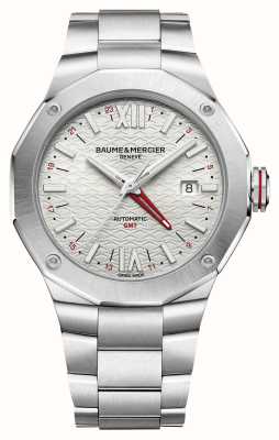 Baume & Mercier Мужские часы Riviera с автоподзаводом (42 мм) серебряный циферблат / браслет из нержавеющей стали M0A10658