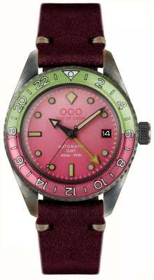 Out Of Order Cosmopolitan с автоматическим механизмом gmt (40 мм), розовый циферблат / кораллово-красная кожа OOO.001-25.COS