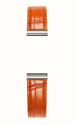 Herbelin Сменный ремешок для часов Antarès - оранжевая кожа под крокодила / нержавеющая сталь - только ремешок BRAC17048A118