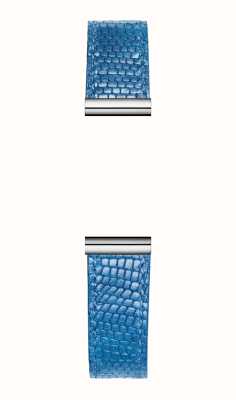 Herbelin Сменный ремешок для часов Antarès - синяя кожа с текстурой гадюки / нержавеющая сталь - только ремешок BRAC17048A116