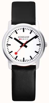 Mondaine Элегантные мужские часы черного цвета с кожаным корпусом 41 мм A638.30350.11SBO