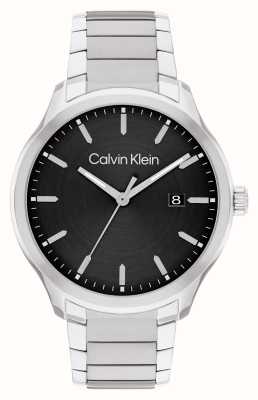 Calvin Klein Define для мужчин (43 мм) черный циферблат / браслет из нержавеющей стали 25200348