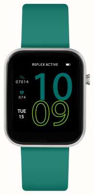 Reflex Active Многофункциональные умные часы Series 12 (38 мм), цифровой циферблат / изумрудно-зеленый силикон RA12-2151