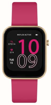 Reflex Active Многофункциональные умные часы Series 12 (38 мм), цифровой циферблат / ярко-розовый силикон RA12-2152