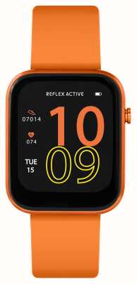 Reflex Active Многофункциональные умные часы Series 12 (38 мм), цифровой циферблат / цитрусово-оранжевый силикон RA12-2155
