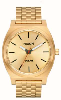 Nixon Часы с солнечным циферблатом (40,5 мм) / золотой браслет из нержавеющей стали A1369-510-00