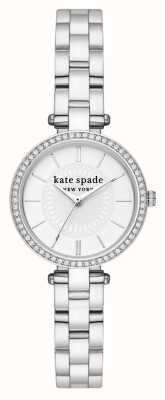 Kate Spade Holland (28 мм) белый циферблат/браслет из нержавеющей стали KSW1728