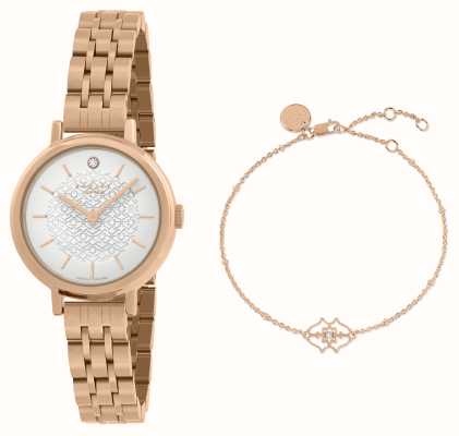 Radley Комплект часов и браслета Selby Diamond Street (26 мм) с покрытием из розового золота и настоящими бриллиантами RY4630-SET