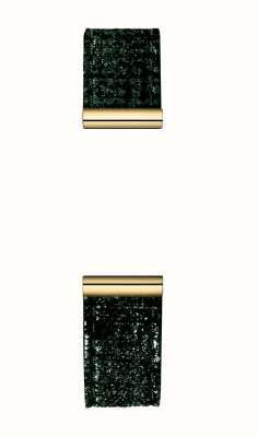 Herbelin Сменный ремешок для часов Antarès — зеленый блеск / сталь с золотым пвд — только ремешок BRAC17048P120