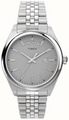 Timex Мужской стиль Legacy (41 мм), серый циферблат/браслет из нержавеющей стали TW2V67900
