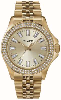 Timex Женский золотой циферблат kaia (38 мм)/золотистый браслет из нержавеющей стали TW2V80000