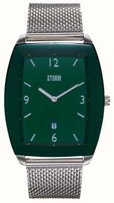 STORM Мужской zyone green (38 мм) с зеленым циферблатом/сетчатым браслетом из нержавеющей стали 47527/GN