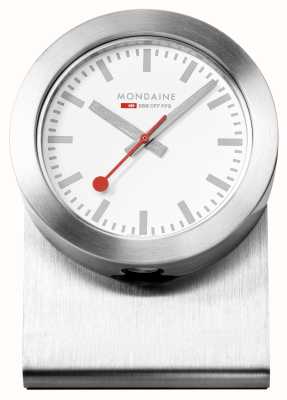 Mondaine Часы Sbb на магните (50 мм), белый циферблат/корпус из серебристого алюминия A660.30318.82SBV