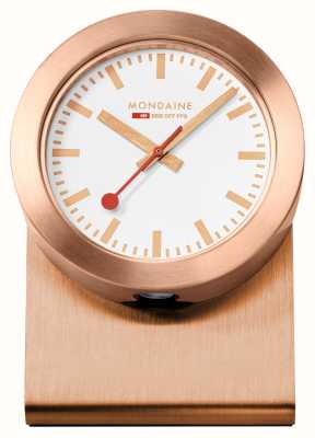Mondaine Часы Sbb на магните (50 мм), белый циферблат/корпус из алюминия медного цвета A660.30318.82SBK