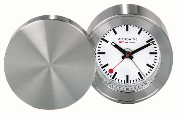 Mondaine Дорожный будильник (50 мм) белый циферблат MSM.64410