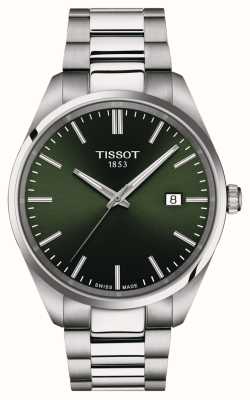 Tissot Мужские pr 100 (40 мм) зеленый циферблат/браслет из нержавеющей стали T1504101109100